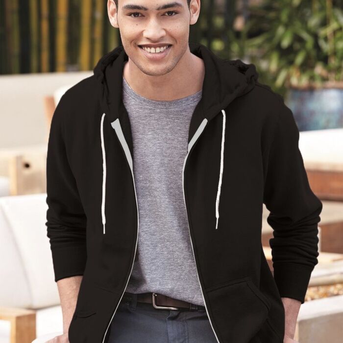 Unisex Lightweight Full-Zip Hooded Sweatshirt Thumbnail